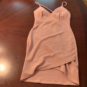 Lightly padded glitter dress